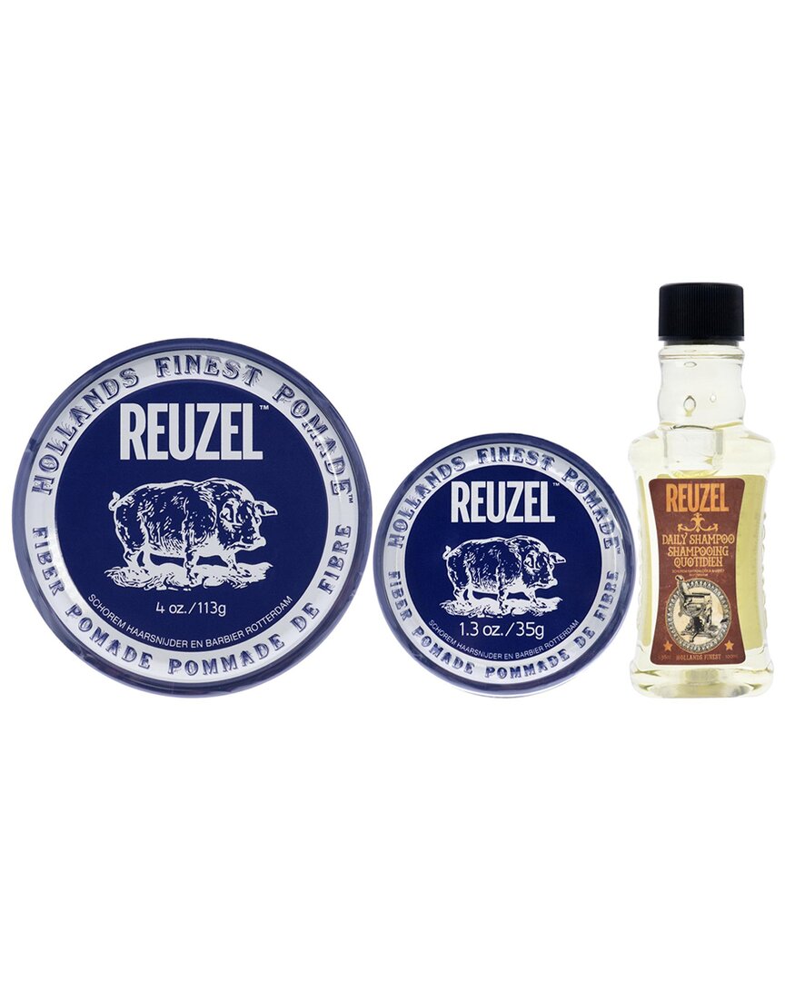 Reuzel Men's 3pc Fiber Travel Bag Set