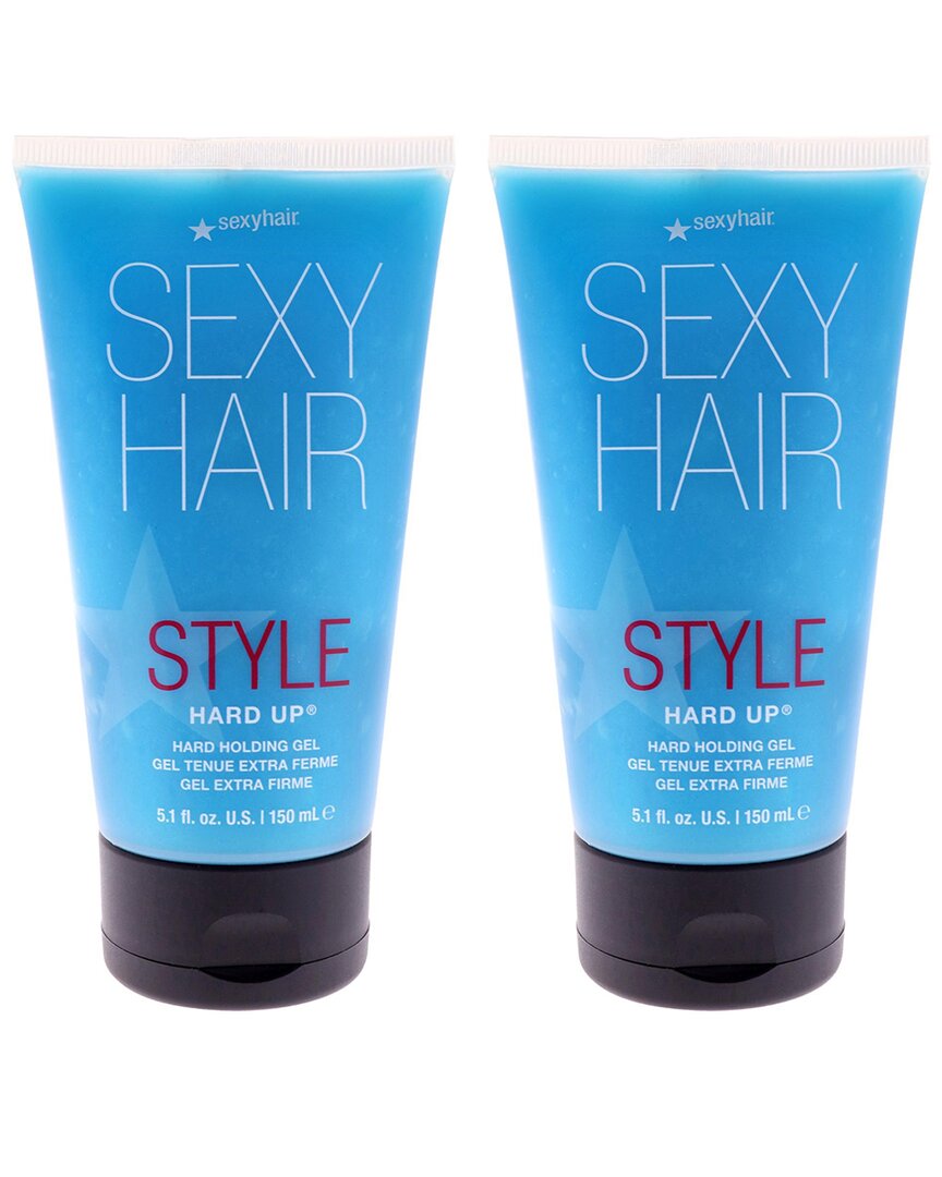 Sexy Hair Unisex 5.1oz Style  Hard Up Hard Holding Gel - Pack Of 2 In Transparent