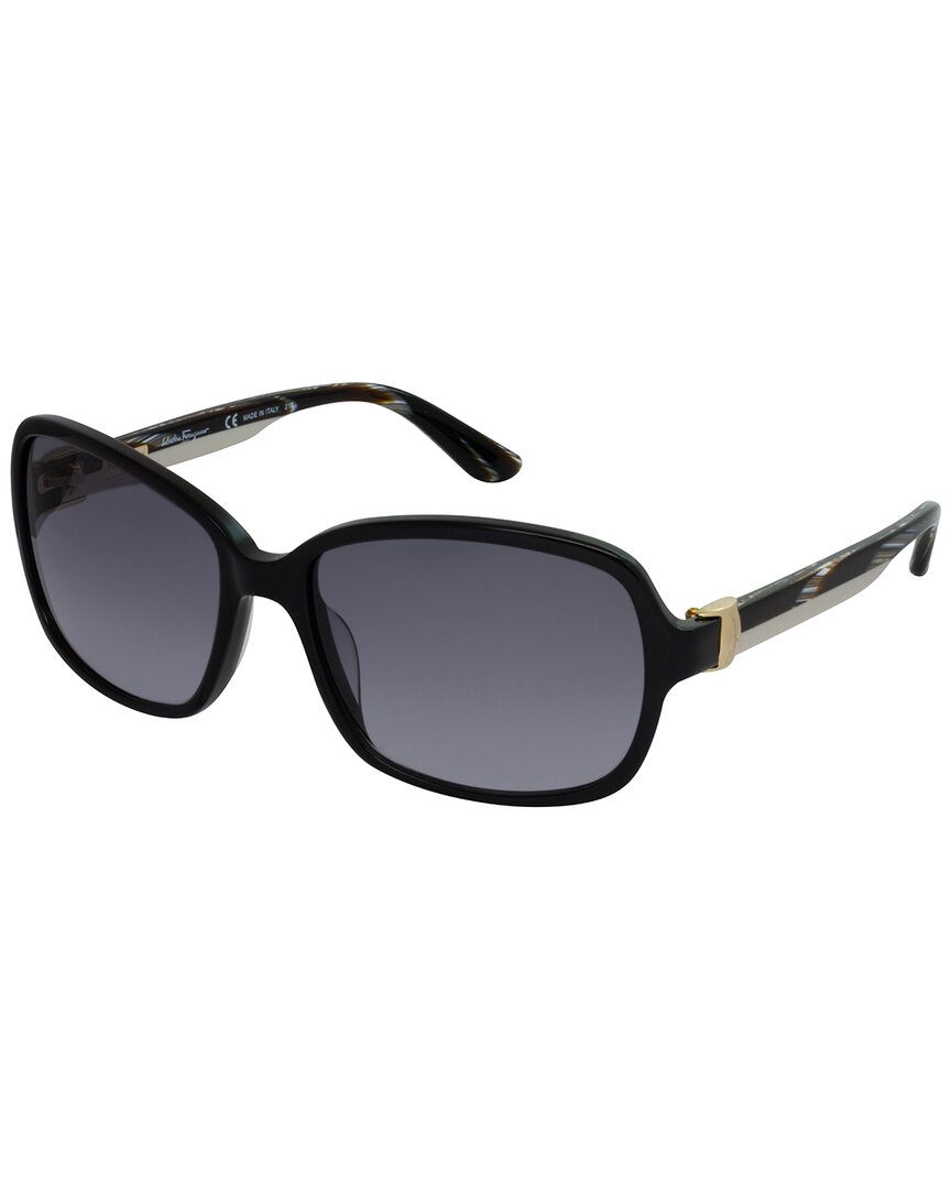 Ferragamo Women's Sf606s 58mm Sunglasses In Black