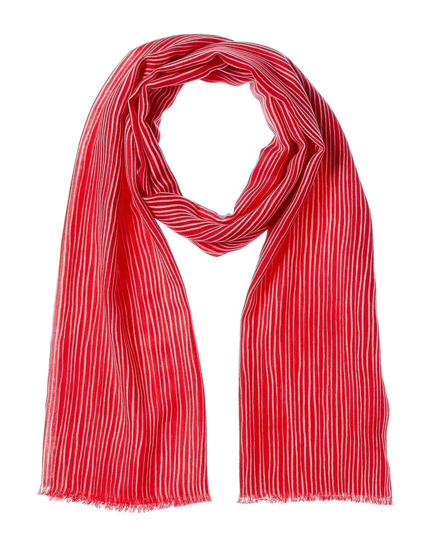 J.mclaughlin Jmclaughlin Reed Park Stripe Scarf Womens Scarves In Blue