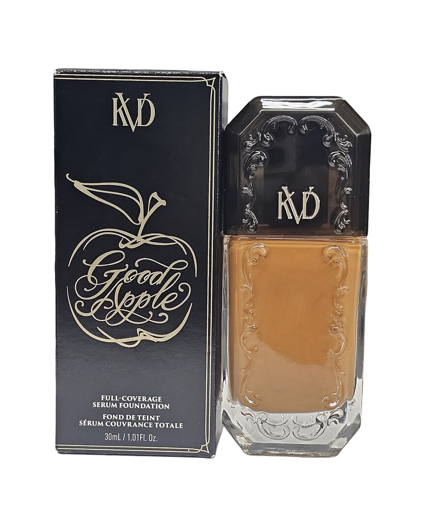 KAT VON D KAT VON D WOMEN'S 1.01OZ 076 TAN BEAUTY GOOD APPLE FULL COVERAGE SERUM FOUNDATION 