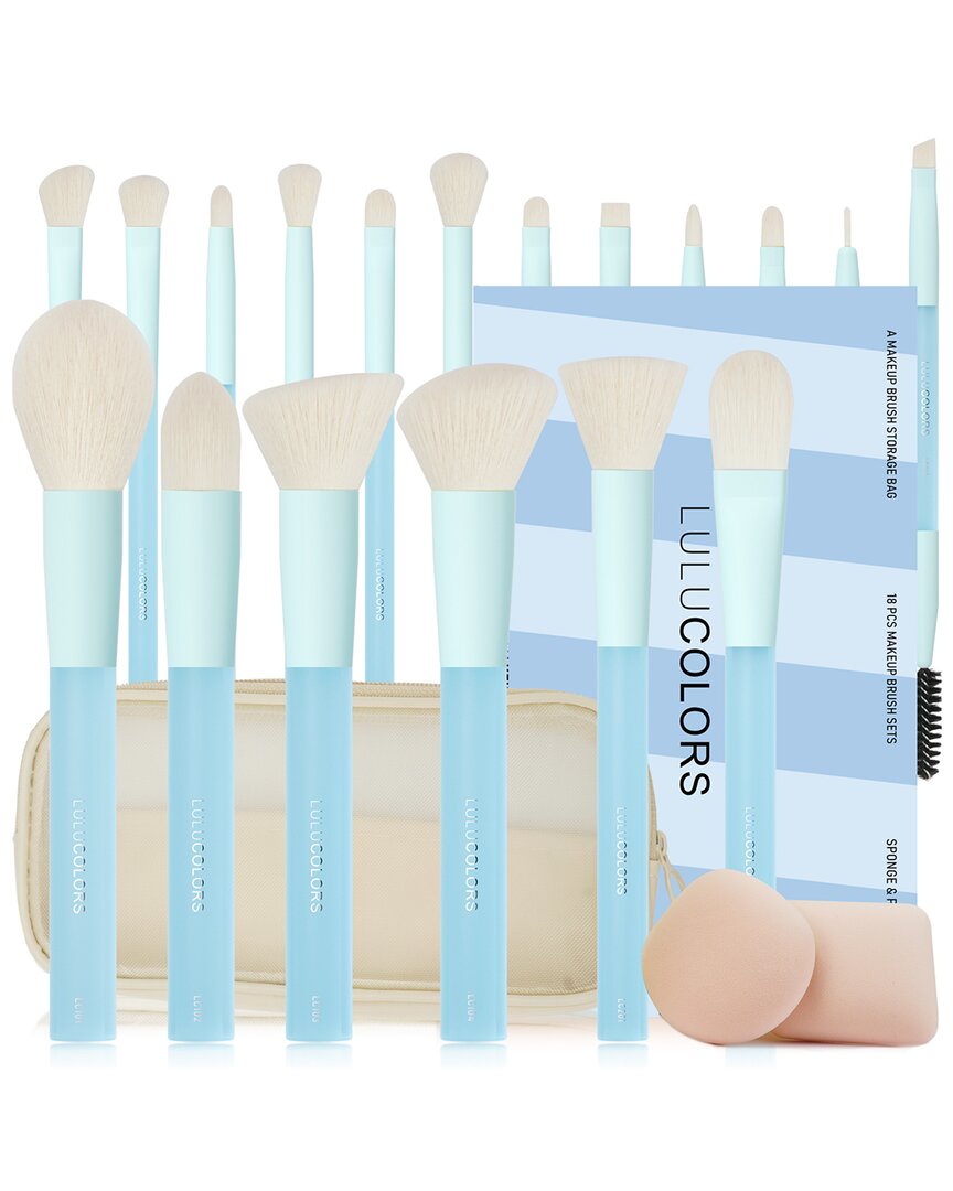 Lulucolor 18pc Makeup Brush Set With Pouch