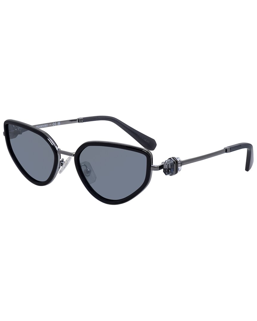 Swarovski Women's Black/Grey Sk7027 56Mm Sunglasses