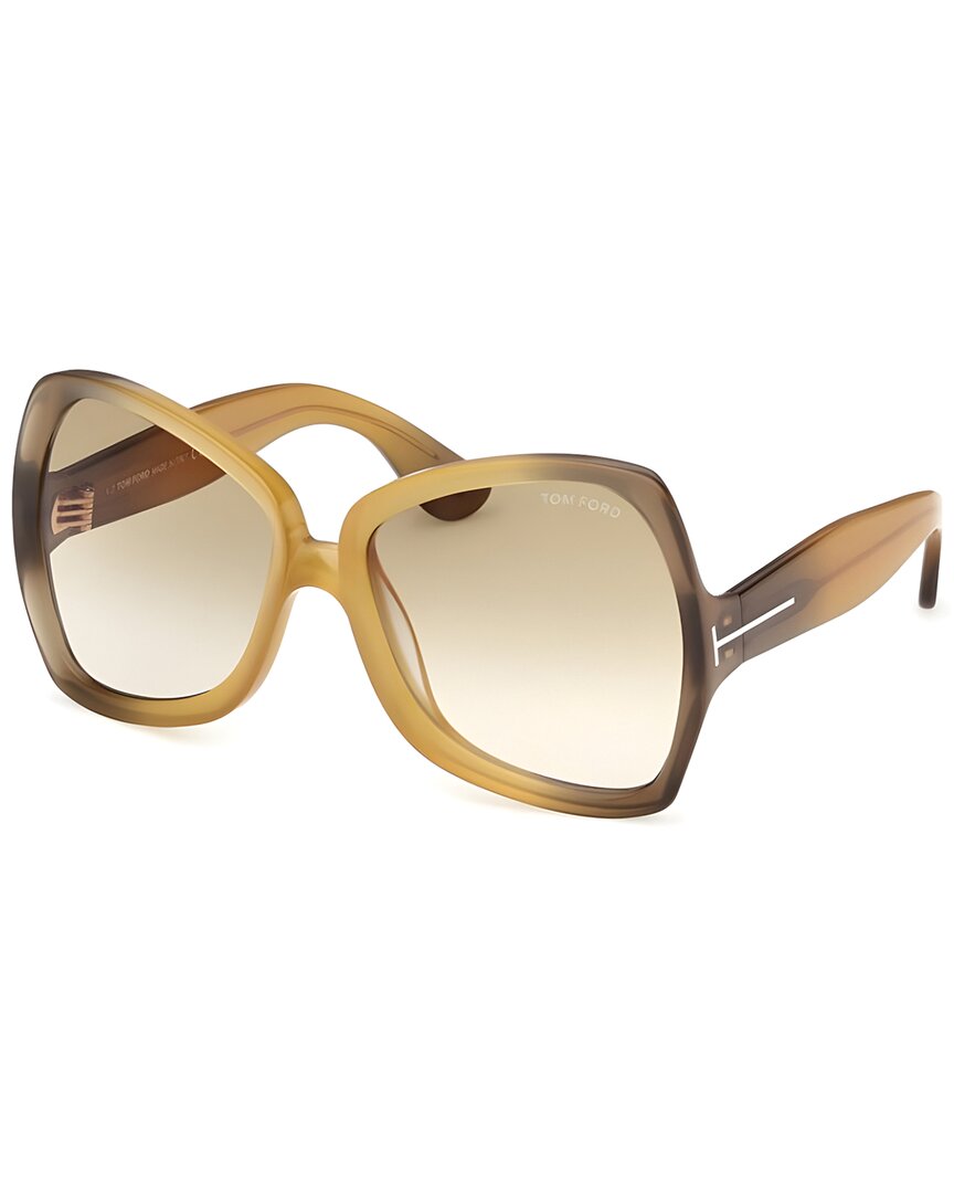 Tom Ford Women's Ft1222 60mm Sunglasses In Yellow