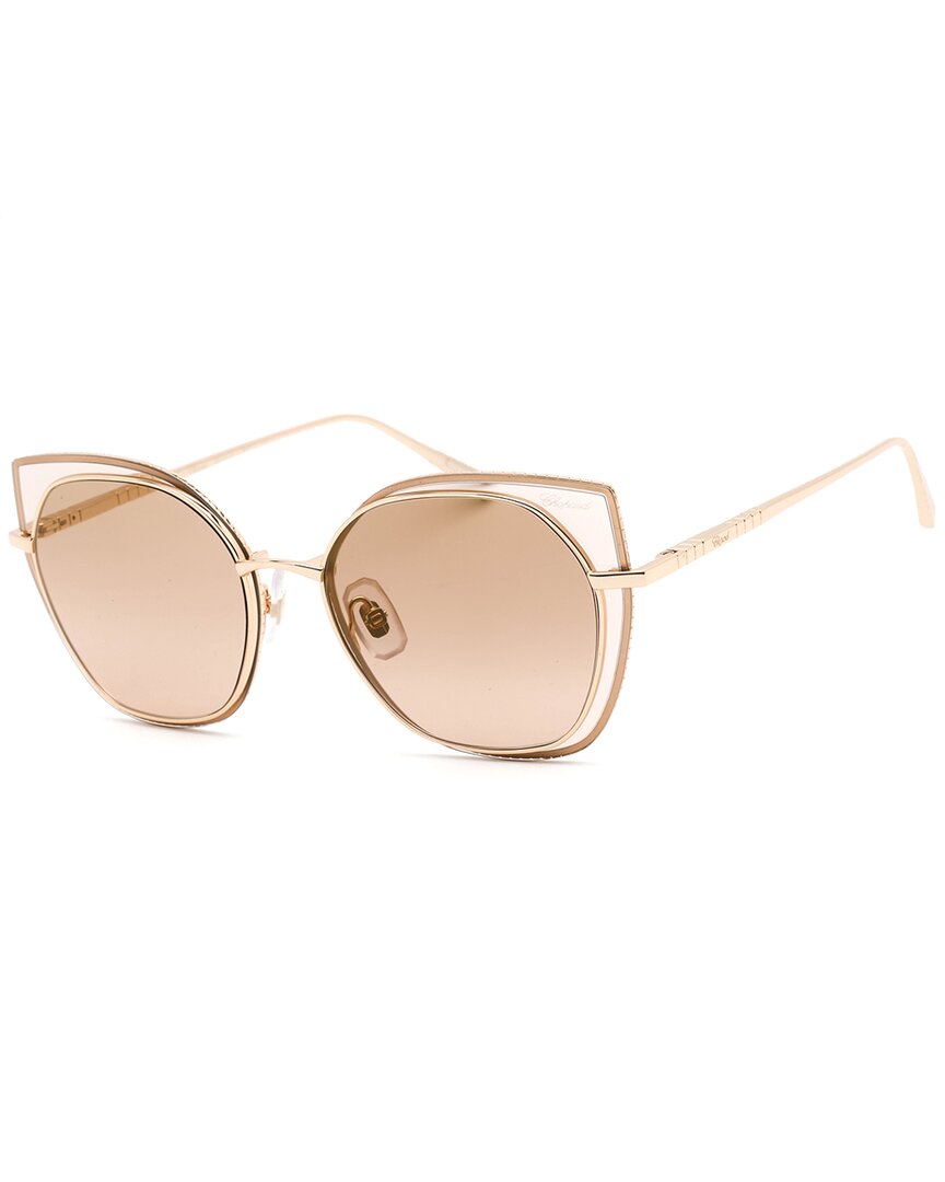 Shop Chopard Women's Schf74m 59mm Sunglasses In Gold