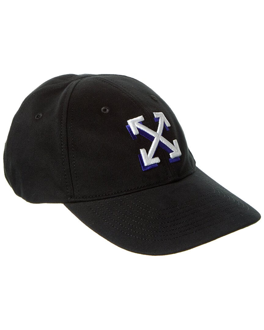 Off-white Arrows-logo Baseball Cap In Black