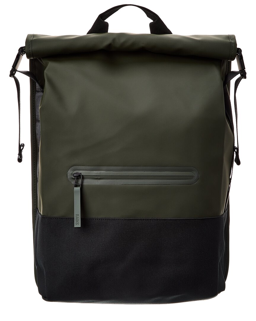 Shop Rains Trail Rolltop Backpack In Green