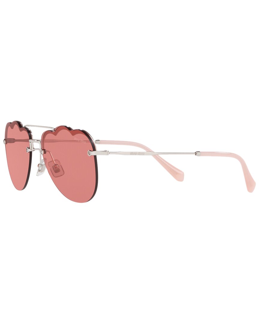 Miu Miu Unisex 58mm Sunglasses In Silver