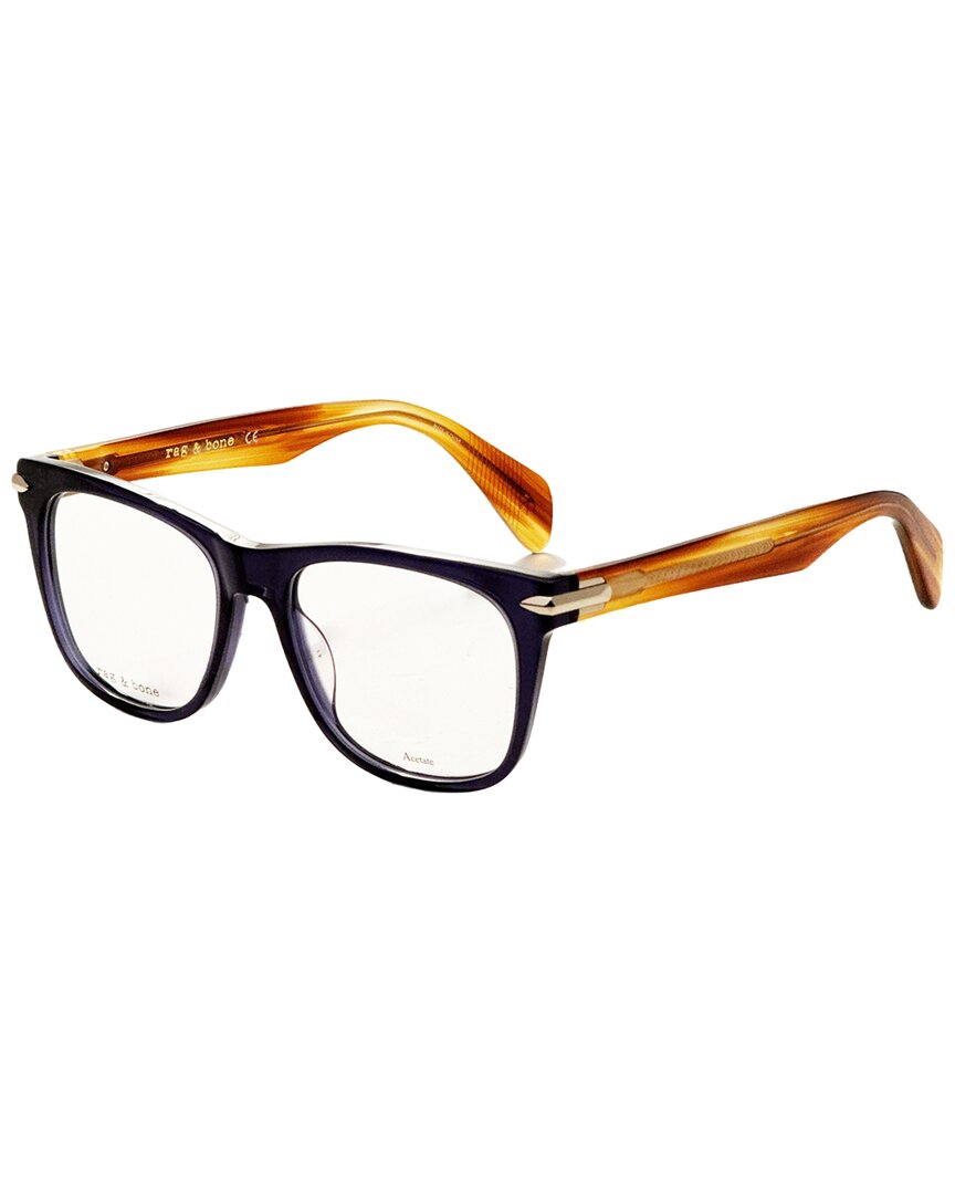 Rag & Bone Men's Rnb7004 54mm Optical Frames In Blue