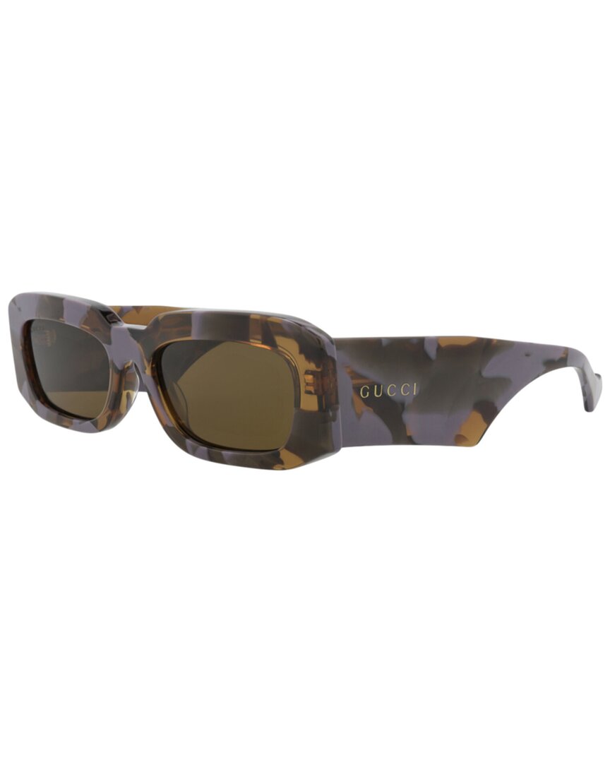 Gucci Square-frame Recycled Acetate Sunglasses In Brown