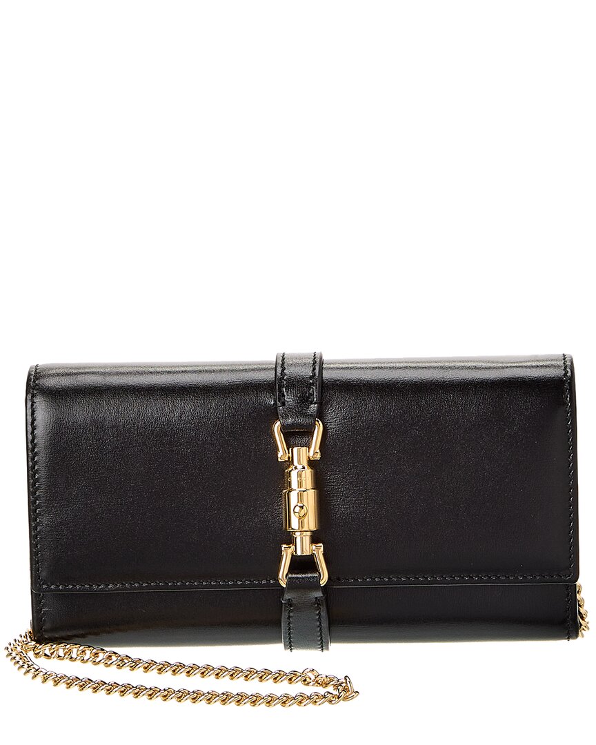 GUCCI GUCCI JACKIE 1961 LEATHER WALLET ON CHAIN