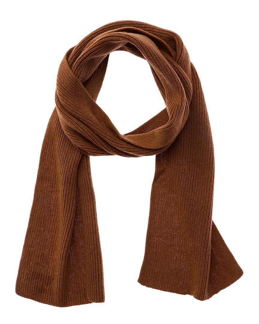 Todd Snyder Joshua Ellis Rib Cashmere Scarf In Brown