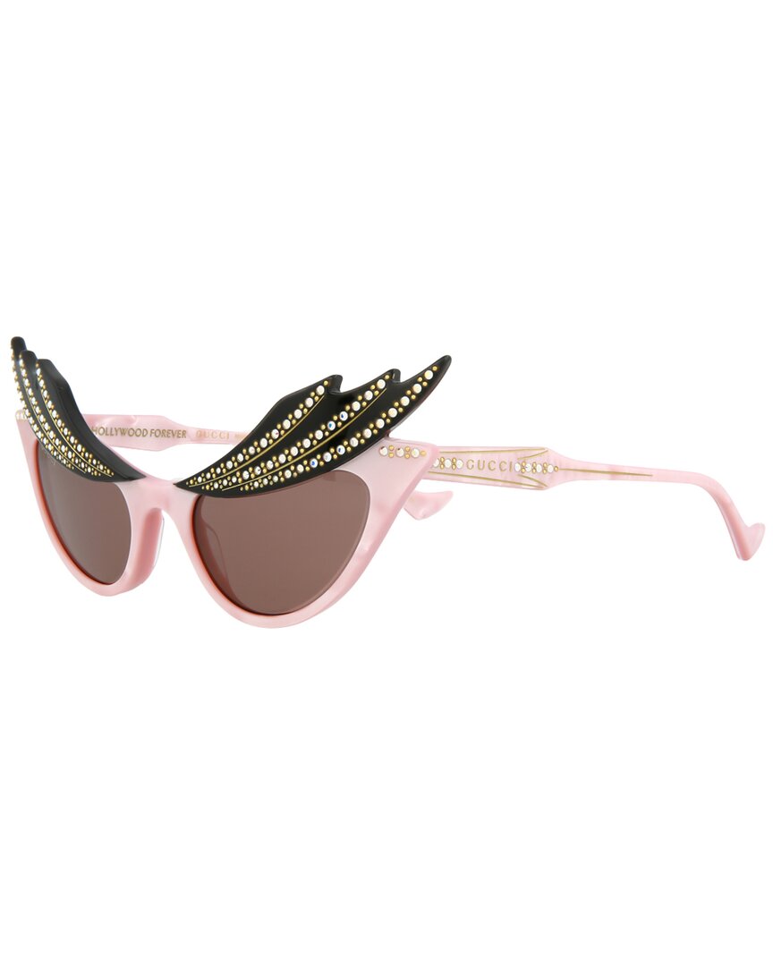 Gucci Special Edition Cat-Eye Sunglasses Gucci 52mm Special Edition Rhinestone Cat Eye Sunglasses  main image 3