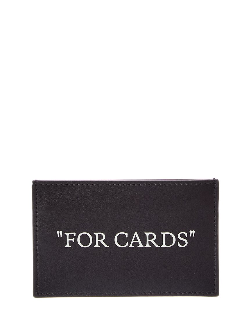 Off-white ™ Quote Bookish Card Case In Black