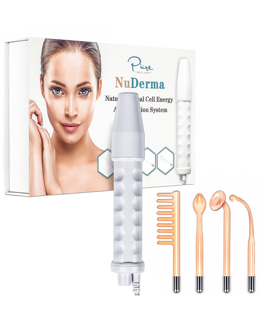 Pure Daily Care Nuderma Portable Handheld High Frequency Skin Therapy Wand Machine