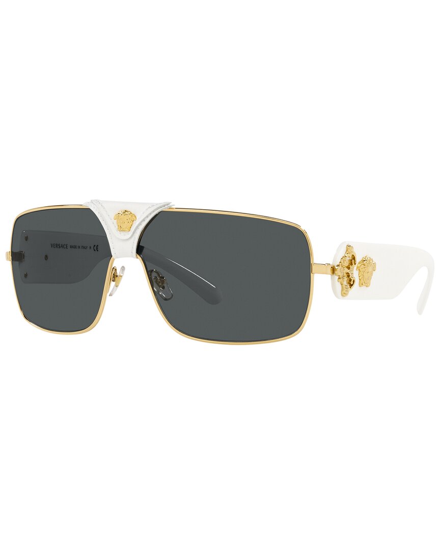 Versace Unisex Ve2207q 38mm Sunglasses In Gold
