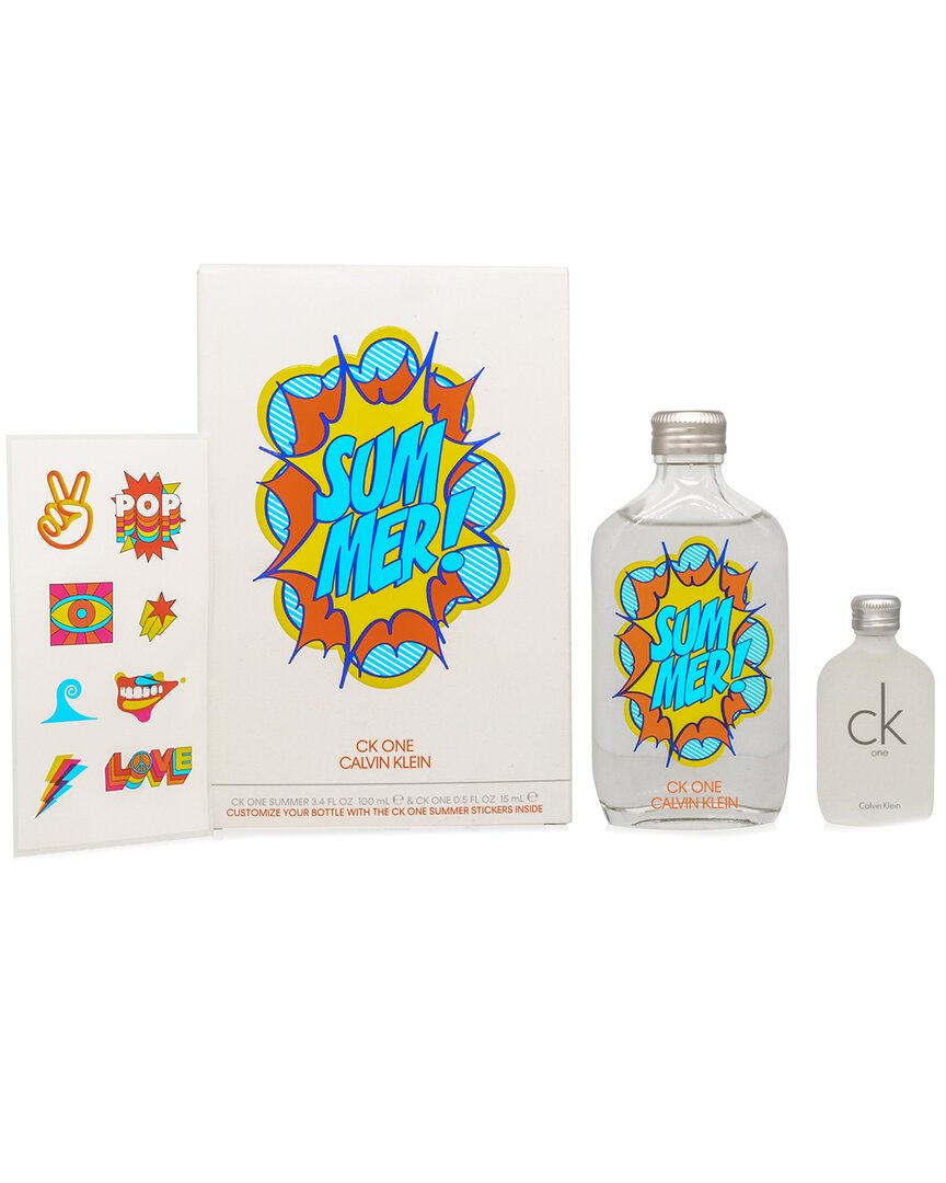 Calvin Klein Unisex 2pc Ck One Summer Gift Set In White
