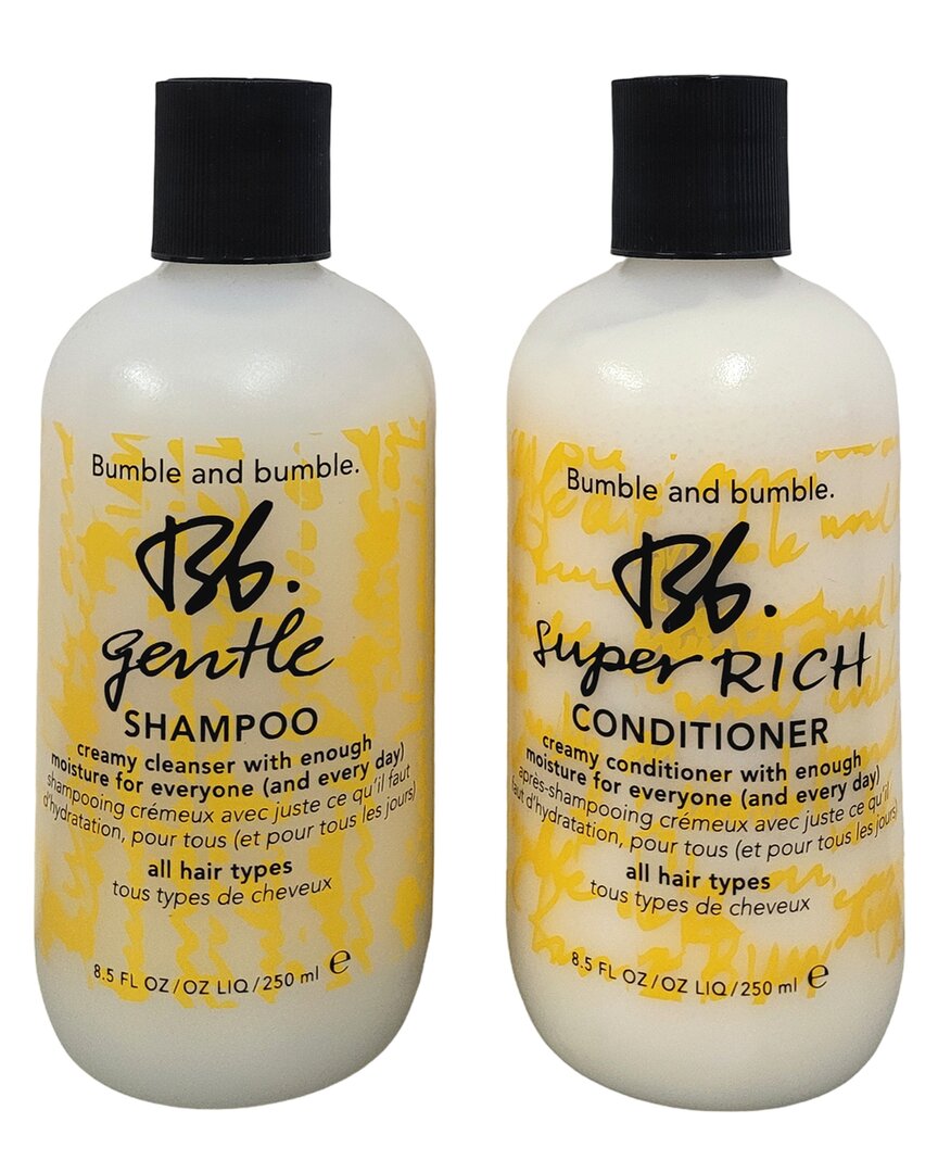 Bumble And Bumble . Unisex Gentle Shampoo & Super Rich Conditioner Duo In White