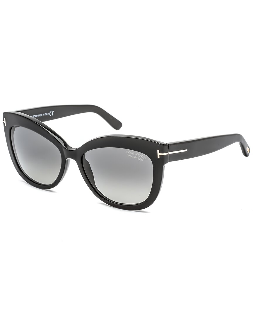 Shop Tom Ford Women's Ft0524 56mm Polarized Sunglasses In Black