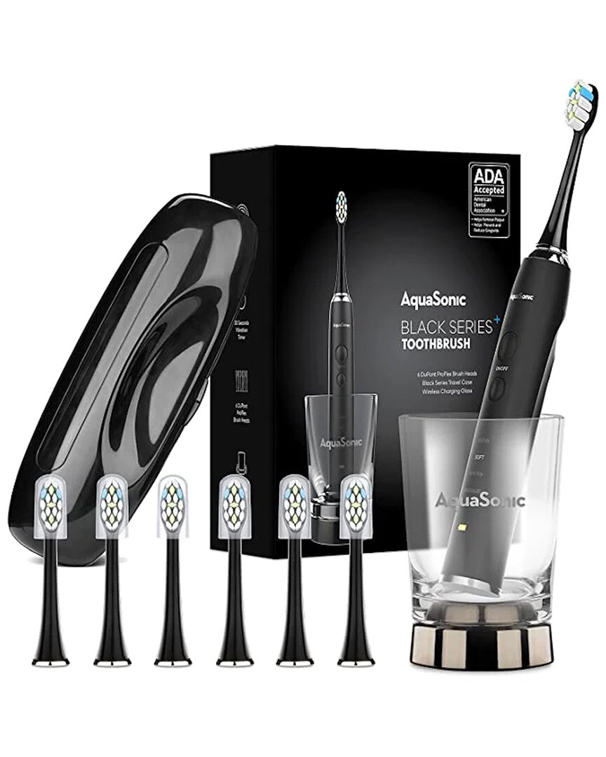 Aquasonic Black Series+ Ultra Whitening Toothbrush