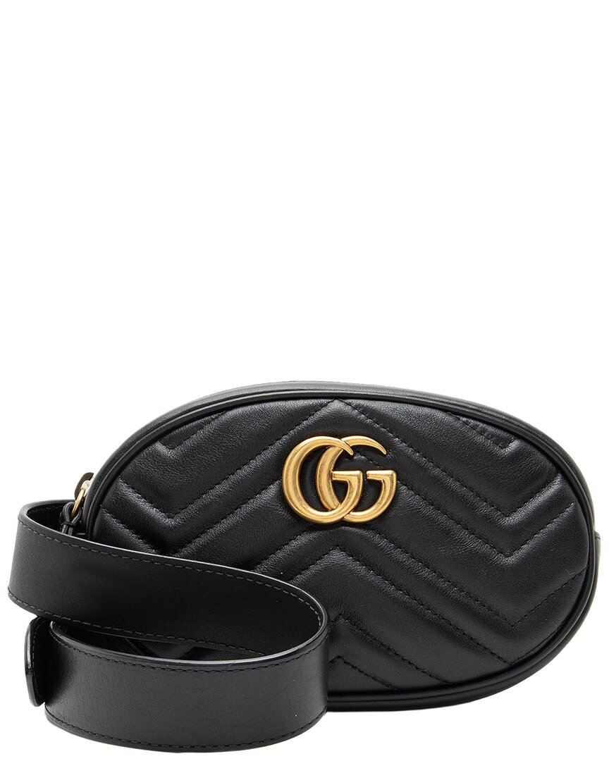 Gucci Black Leather Belt Bag