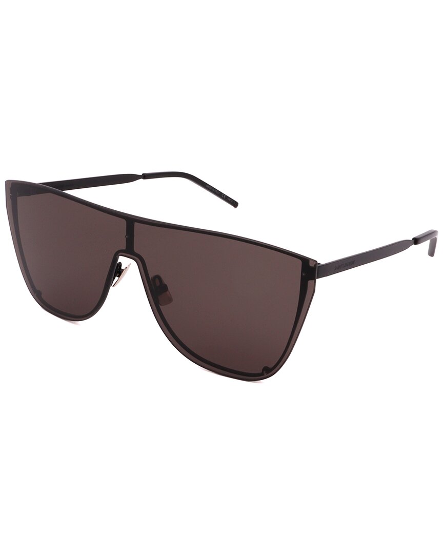 Shop Saint Laurent Unisex Sl1-bmask 99mm Sunglasses In Black