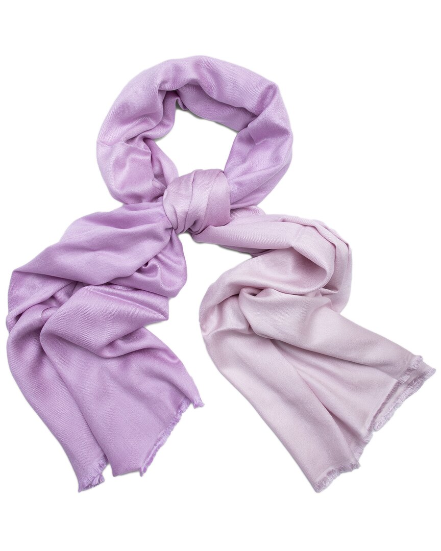 Saachi Ombre Cashmere & Silk-blend Scarf In Purple