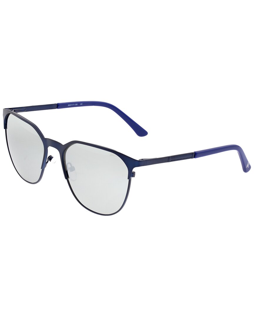 Sixty One Corindi Mirror Coating Square Unisex Sunglasses S102bl In Multi-color