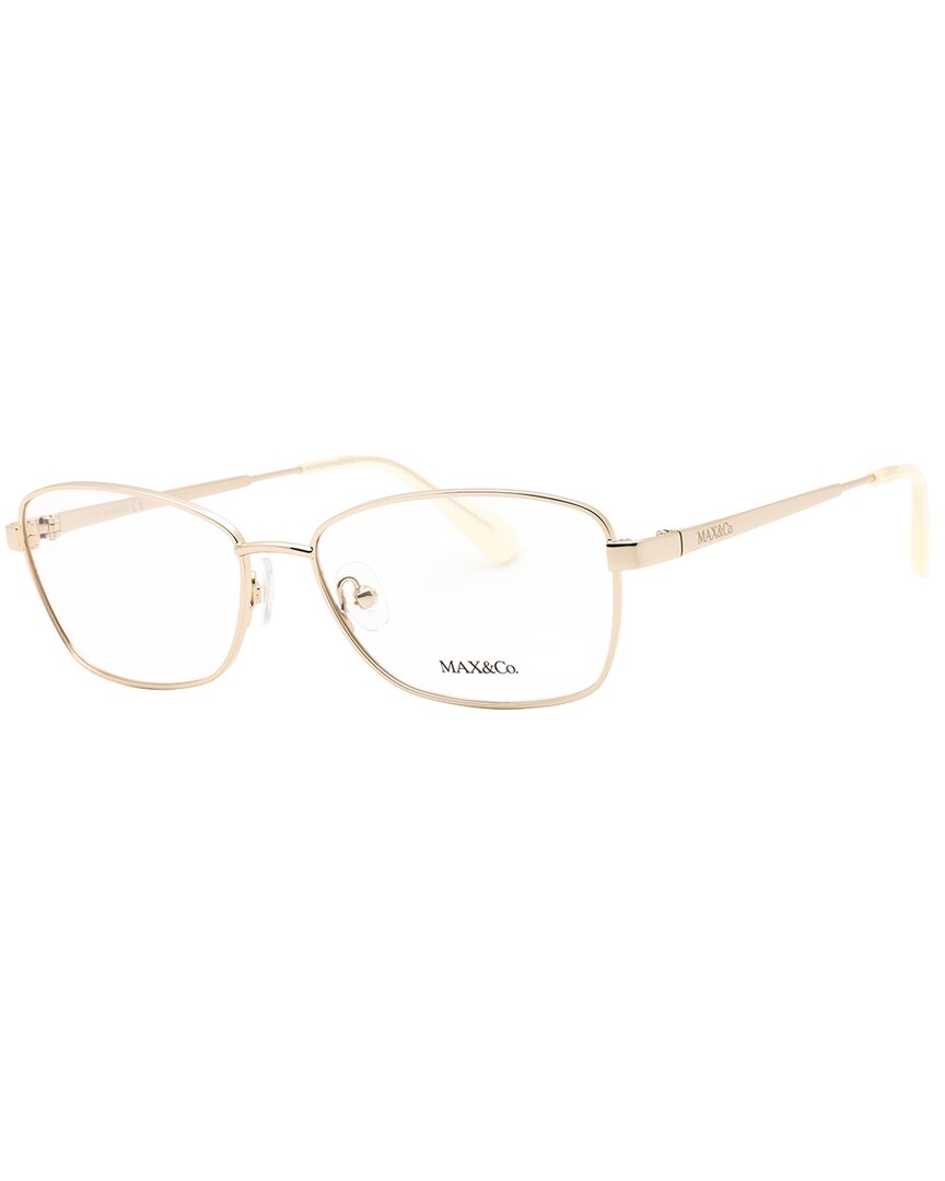 Max & Co By Maxmara Max & Co By Max Mara Women's Mo5056 54mm Optical Frames In Gold