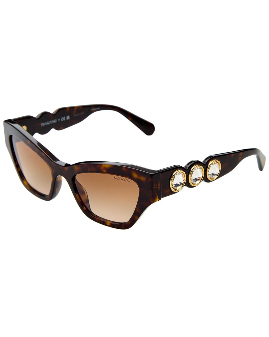 Swarovski Women's Brown Sk602153-Y 53Mm Sunglasses