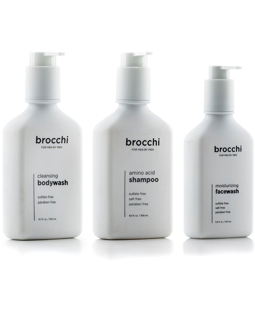 Sebastian Brocchi Brocchi 3pc Wet Set: Face Wash, Shampoo, & Body Wash Bundle