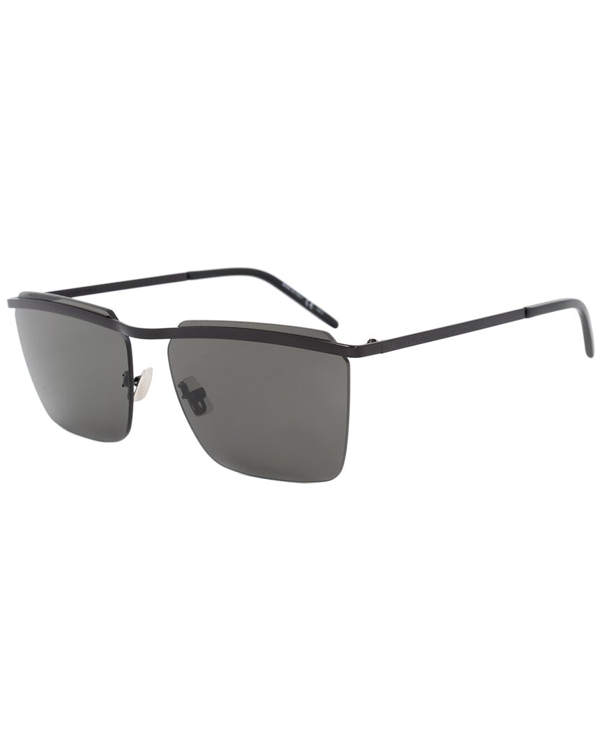 Saint Laurent Unisex Sl 243 60mm Sunglasses In Grey