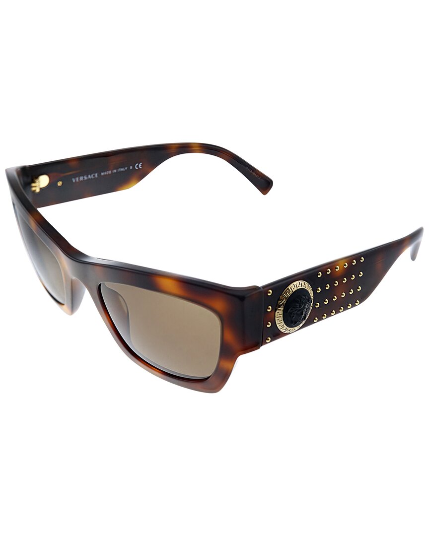 Versace Women's Ve4358 52mm Sunglasses In Brown