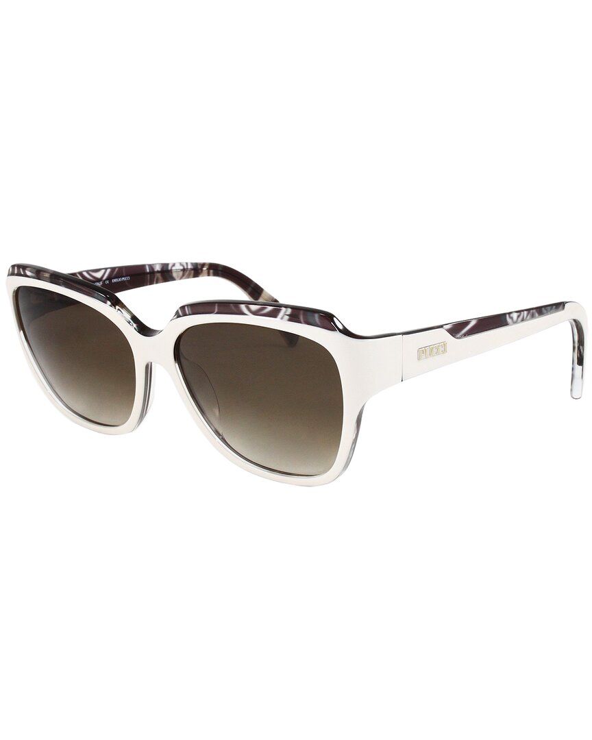 Emilio Pucci Women's Ep686s 57mm Sunglasses In Brown