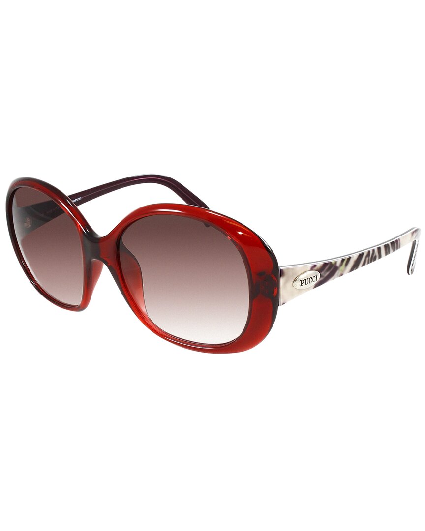 Emilio Pucci Women's Ep695s 58mm Sunglasses In Brown