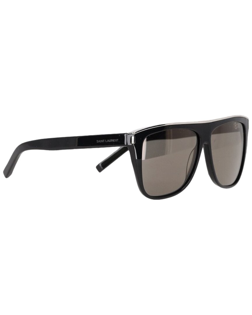 Saint Laurent Square-frame Sunglasses (authentic Pre-loved) In Black