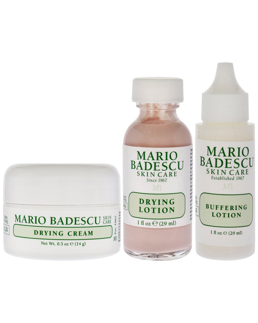 Mario Badescu Skin Care Unisex 3pc Acne Repair Kit In White