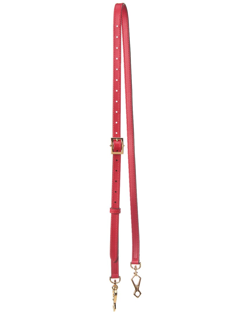 Gucci Sylvie Leather Shoulder Strap In Pink