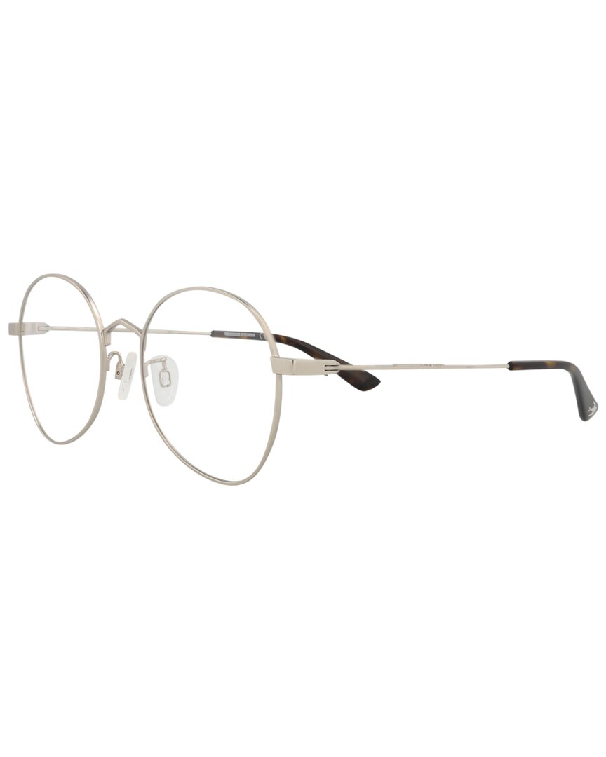 Alexander Mcqueen Unisex Mq0290o 52mm Optical Frames In Metallic