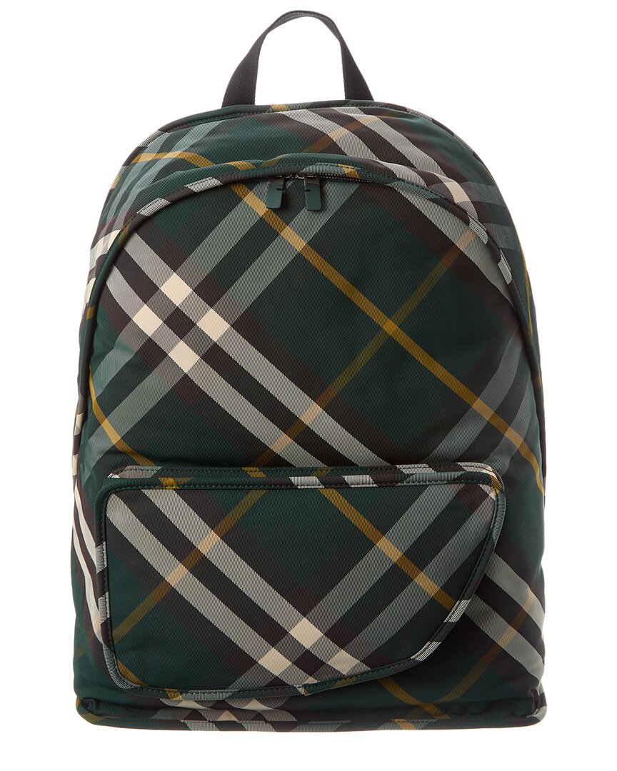 Shop Burberry Large Shield Backpack In Green
