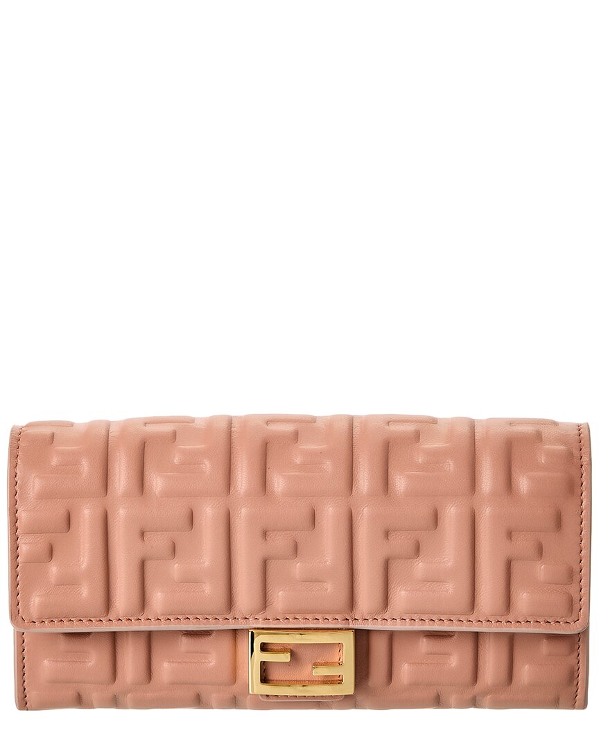 Fendi Baguette Leather Wallet On Chain