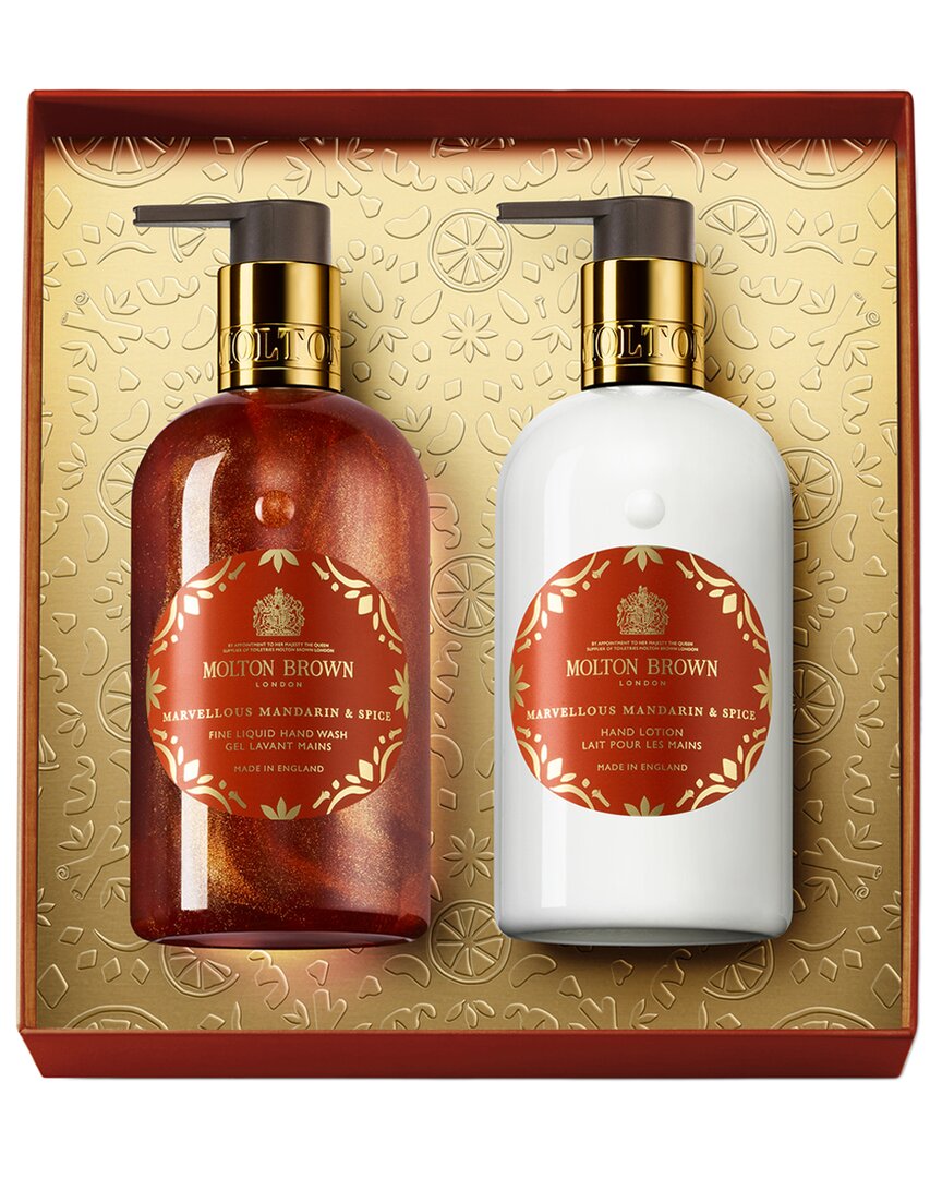 Molton Brown London Unisex New Marvellous Mandarin & Spice Hand Duo With $7 Credit