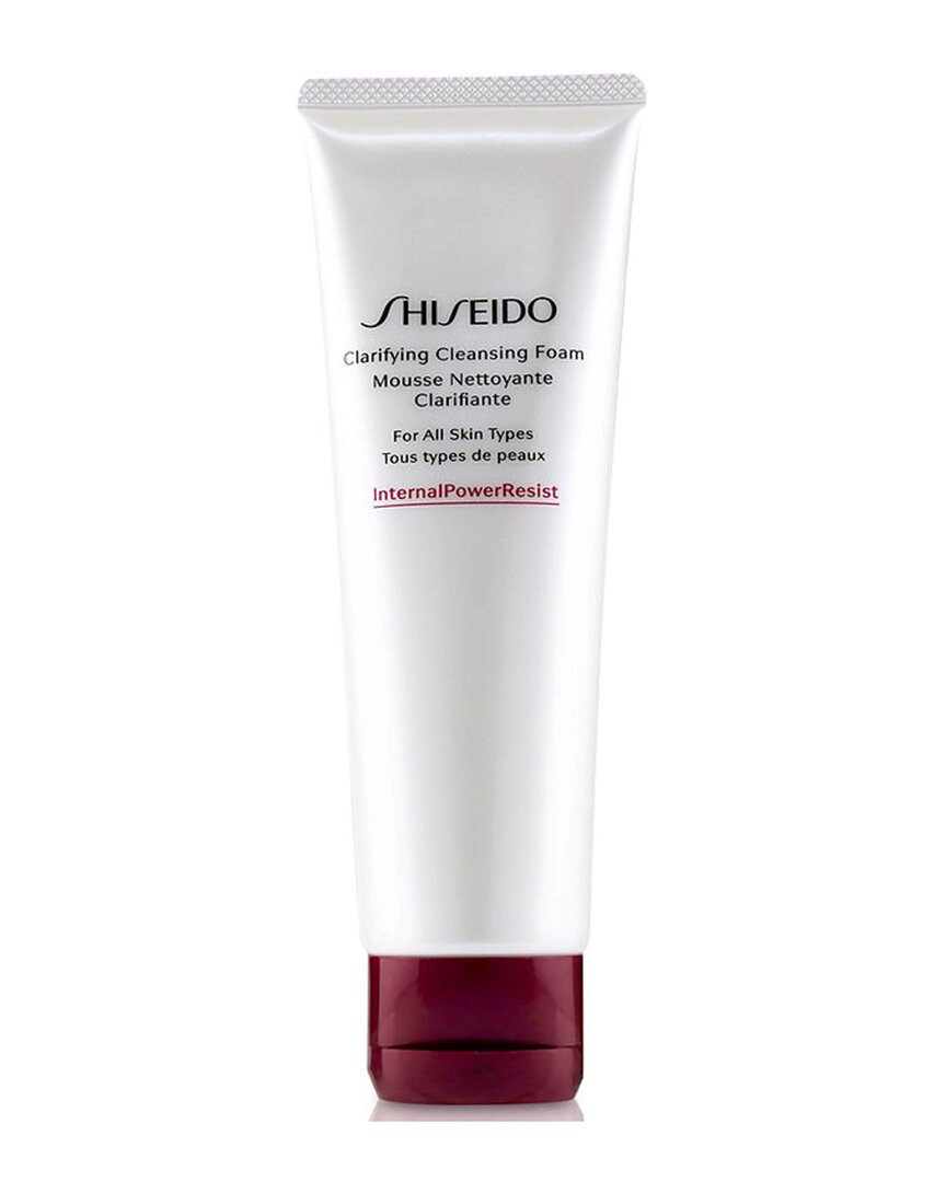 Shiseido Unisex 4.1oz Clarifying Cleansing Foam In White