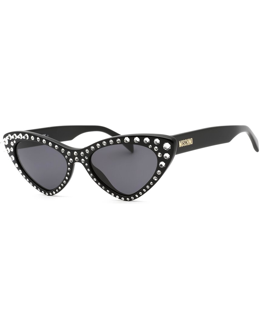 Moschino Women's Mos006/s/str 52mm Sunglasses In Black