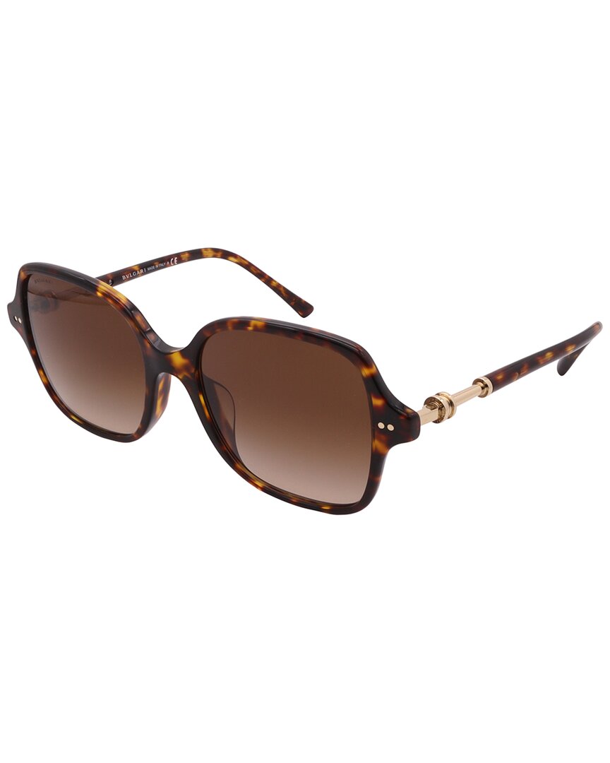 Shop Bulgari Women's Bv8240 54mm Sunglasses In Brown