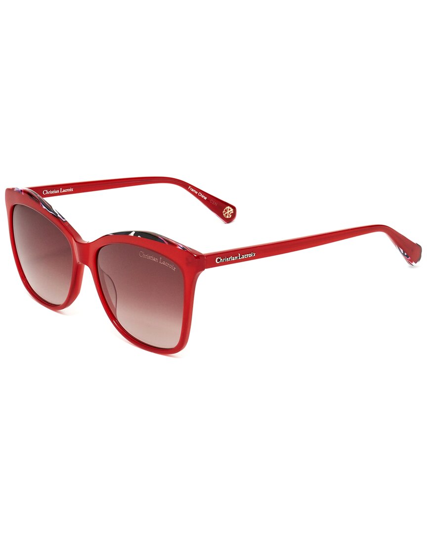 Christian Lacroix Women's Cl5066 59mm Sunglasses In Red