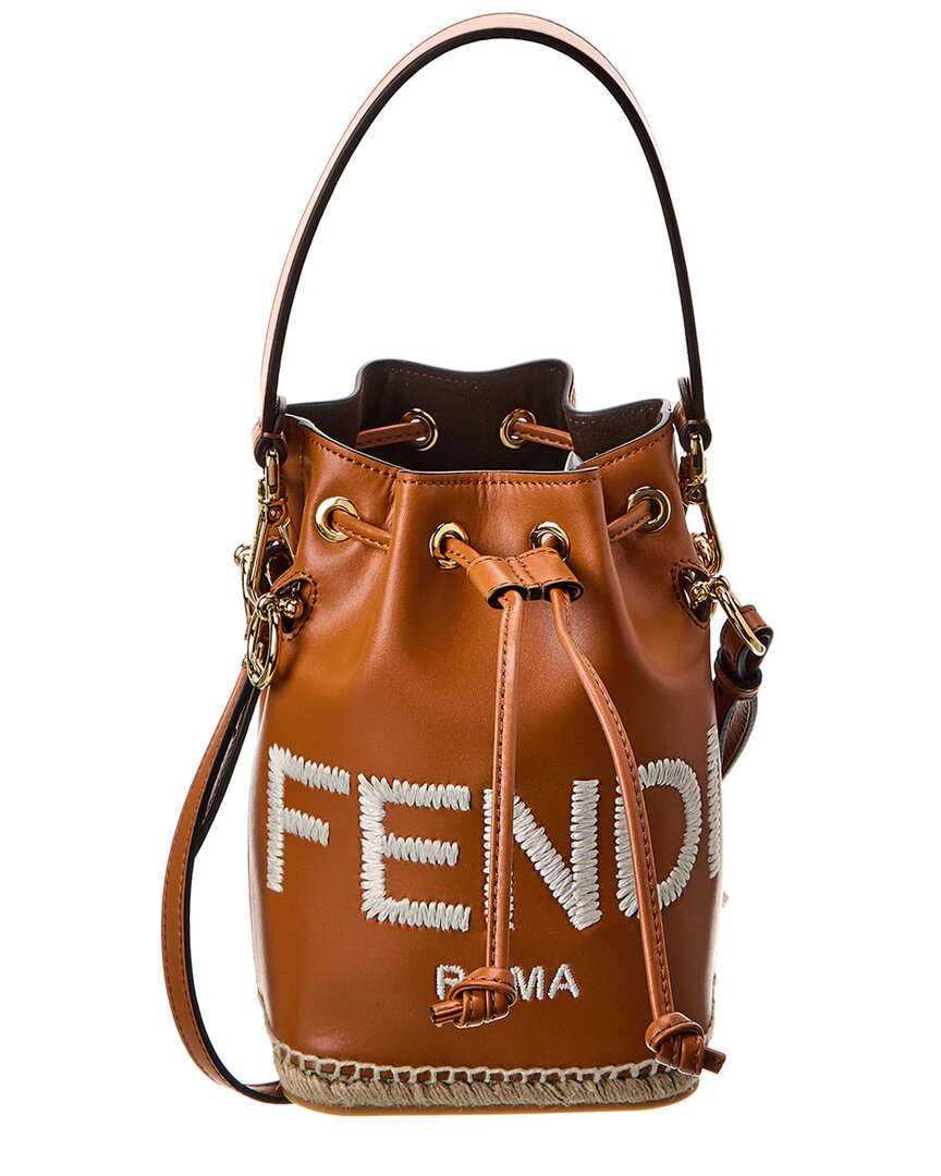 Fendi Mon Tresor Brown Leather Mini-Bag Brown