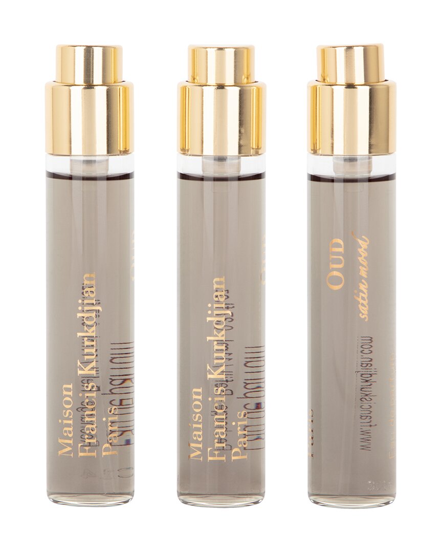 Maison Francis Kurkdjian Unisex 3 X .37oz Oud Satin Mood Edp Set