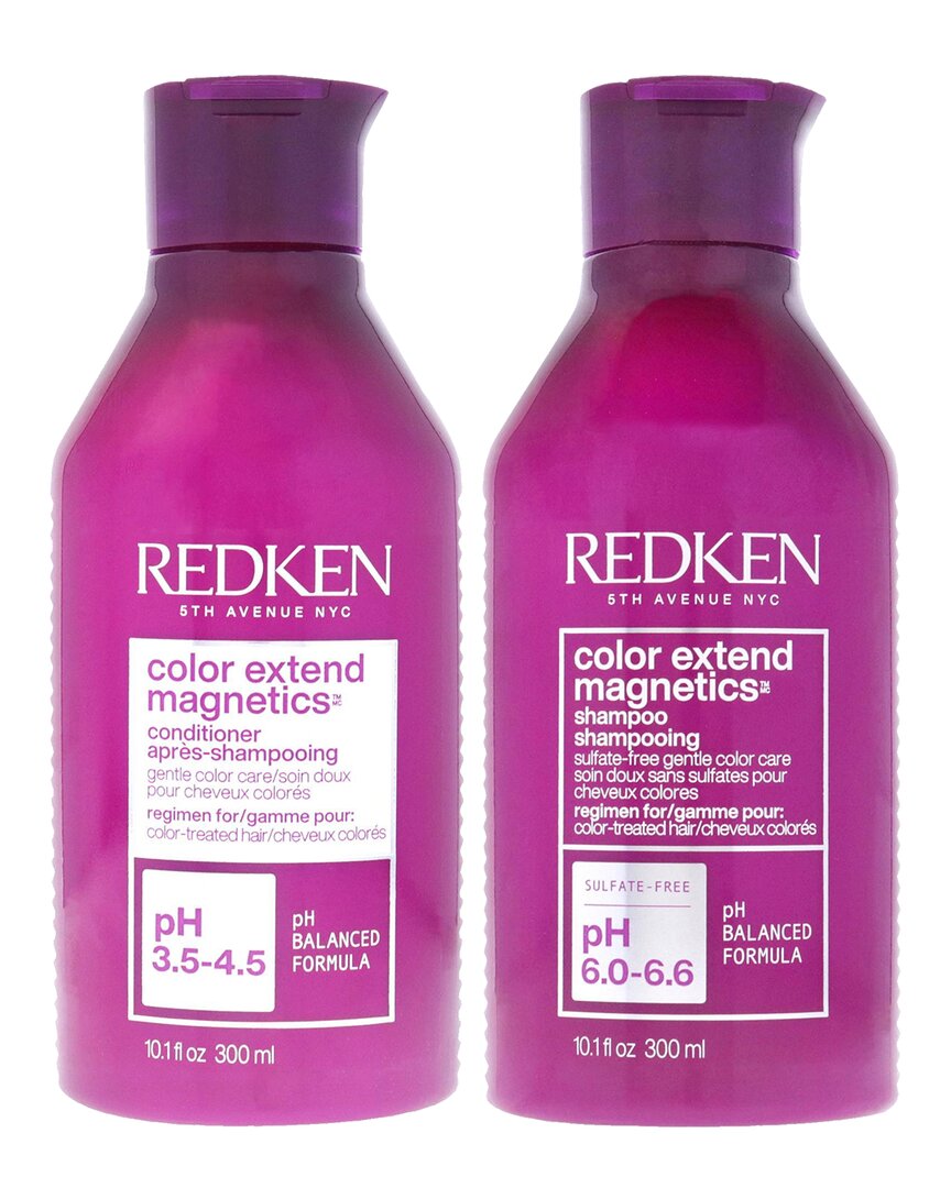 Redken Unisex Color Extend Magnetics Shampoo 2pc Kit In White