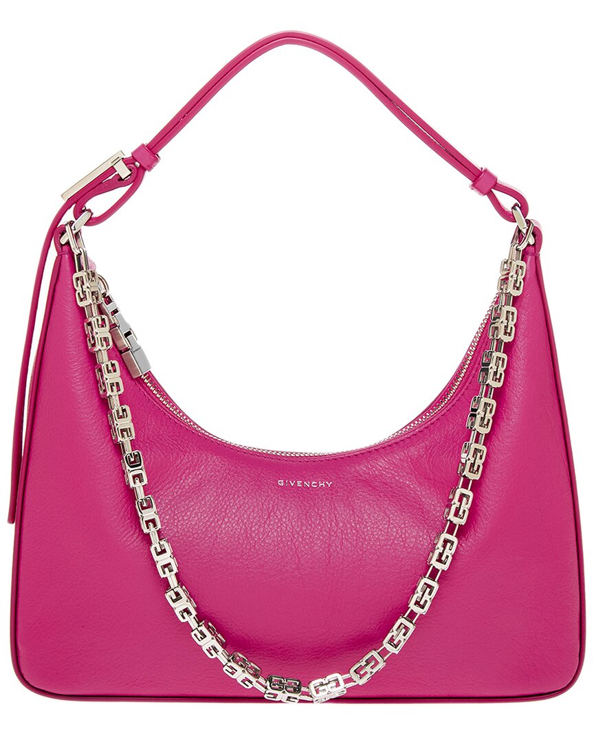 Givenchy Small Moon Cut Out Fuxia Bag In Pink